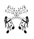 Music notes Royalty Free Stock Photo