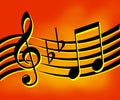 Music notes background