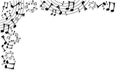 Music notes background Royalty Free Stock Photo