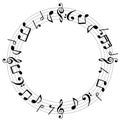 Music notes background Royalty Free Stock Photo
