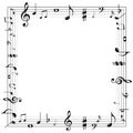 Music notes border