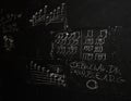 Music Notes In Chalk Royalty Free Stock Photo