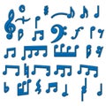 Music Notes Collection 3d vector design