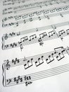 Music notes detail Royalty Free Stock Photo