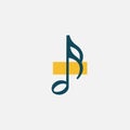 Music notes icon . Vector illustration eps 10 Royalty Free Stock Photo