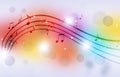 Music Notes Multicolor Background Royalty Free Stock Photo