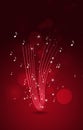 Music Notes Red Background Royalty Free Stock Photo
