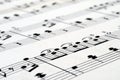 Music notes score background Royalty Free Stock Photo