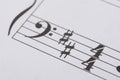 Music notes score background Royalty Free Stock Photo