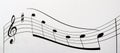 Music notes score background Royalty Free Stock Photo