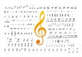 Music notes symbols 2 Royalty Free Stock Photo