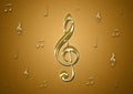 Music notes textured background wallpaper Royalty Free Stock Photo