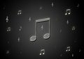 Music notes textured background wallpaper Royalty Free Stock Photo