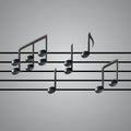Music notes vector Royalty Free Stock Photo
