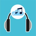 Music online cloud headphone icons