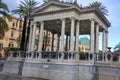 Music palette on Castelnuovo square, near Politeama Garibaldi theatre, used for outdoor concerts in Palermo, Sicily Royalty Free Stock Photo