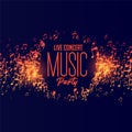 Music party live concert background design Royalty Free Stock Photo