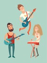 Music party poster, Royalty Free Stock Photo