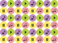 Music pattern Royalty Free Stock Photo