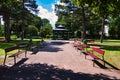 music pavilion in a park Royalty Free Stock Photo