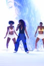 Music performance on the runway for the 2018 Sports Illustrated Swimsuit show Royalty Free Stock Photo