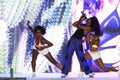 Music performance on the runway for the 2018 Sports Illustrated Swimsuit show Royalty Free Stock Photo