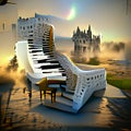 Music and piano, castle and fairytale, magic and mystery