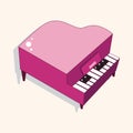 Music piano theme elements vector,eps Royalty Free Stock Photo