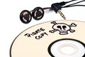 Music piracy Royalty Free Stock Photo