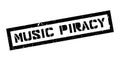 Music Piracy rubber stamp Royalty Free Stock Photo