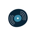 Music plate doodle icon, vector illustration