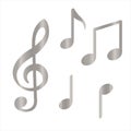 Music plate music note icon