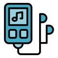 Music player icon vector flat Royalty Free Stock Photo