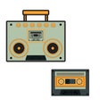Music player. Radio icon Cassette tape vector illustration design