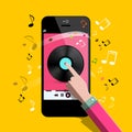 Music Player Vector Flat Design Symbol Royalty Free Stock Photo