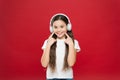 Music plays an important part lives teenagers. Powerful effect music teenagers their emotions, perception of world. Girl Royalty Free Stock Photo