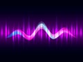 Music rainbow equalizer. Vector illustration for poster Royalty Free Stock Photo