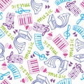 Music seamless pattern