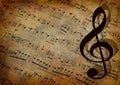 Music, sheet music, background Royalty Free Stock Photo