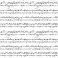 Music sheet on white, seamless pattern