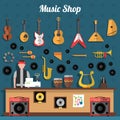 Music Shop Illustration
