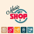 Music shop logo