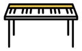 Music, simple keyboard icon (keyboardist
