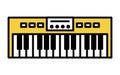 Music, simple keyboard icon (keyboardist