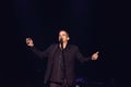 Music singer Garou Pierre Garand at concert in Saint-Petersburg, 12.11.2018