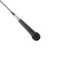 Music and sound - Black vocal microphone. Isolated