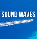 Music sound boats ocean blue Royalty Free Stock Photo