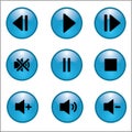 Music and sound icons. Vector illustration EPS10 Royalty Free Stock Photo