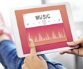 Music Sound Player Entertainment Multimedia Graphic Concept Royalty Free Stock Photo