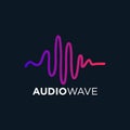 Music Sound Wave, Audio Technology, vector illustration Royalty Free Stock Photo